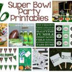 16 Printables For Your Super Bowl Party About Family Crafts