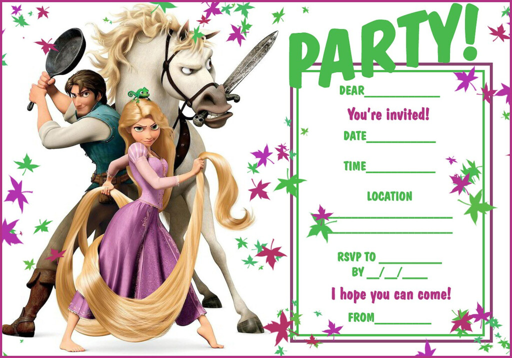 40th Birthday Ideas Tangled Birthday Invitation Templates