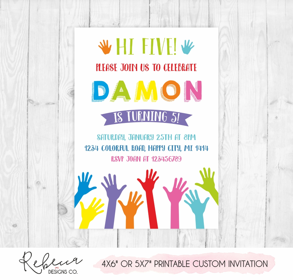 48 Best Ideas For Coloring 5th Birthday Invitations