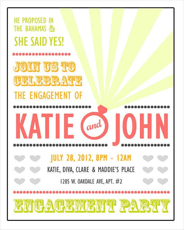 50 Printable Engagement Invitation Templates PSD AI Free 