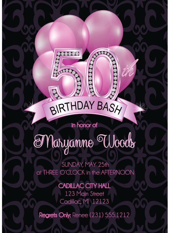 50th Birthday Party Invitation Template Unique 14 50th Birthday