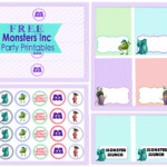 A Girly Monsters Inc Party Free Party Printables Posh Tart