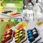 A Rainbow 7th Birthday Party Party Ideas Party Printables Blog