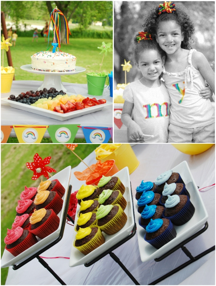 A Rainbow 7th Birthday Party Party Ideas Party Printables Blog