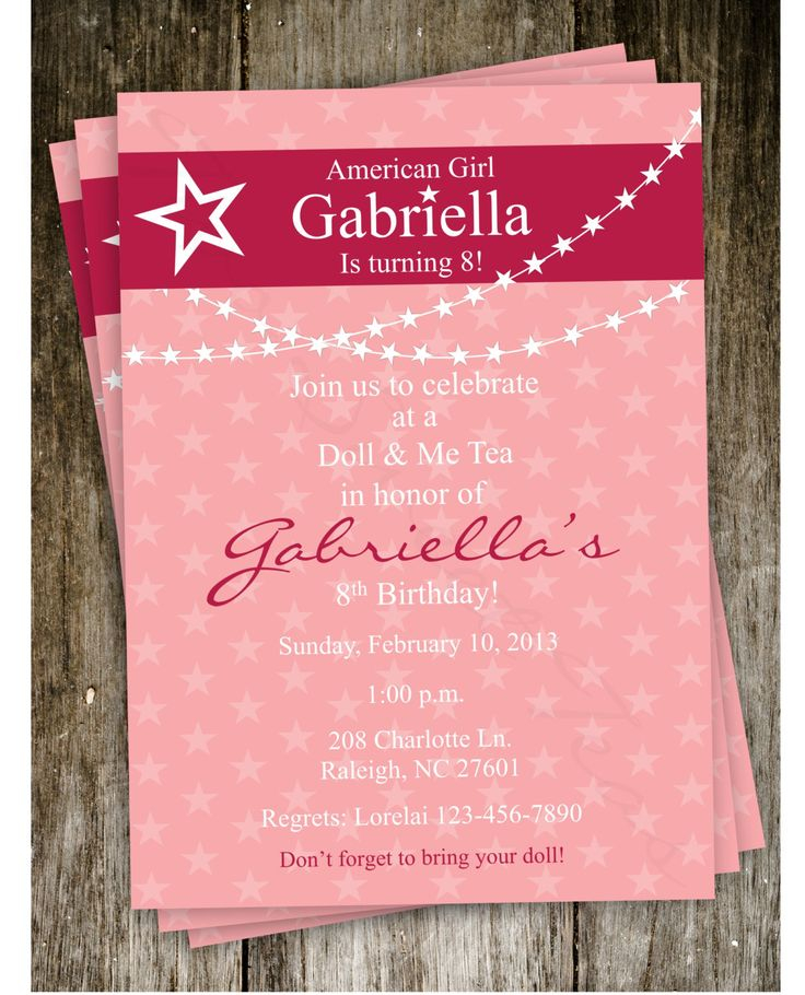 American Girl Doll Party Printables Google Search American Girl 