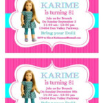 AMERICAN GIRL Doll Printable Birthday Girl Party By ShopPartyTales