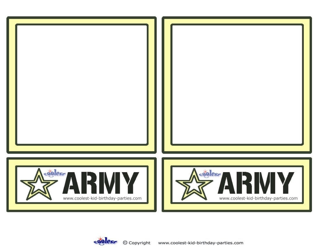 Army Birthday Party Invitations Free Printable