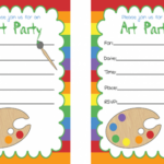 Art Party Invitations Free