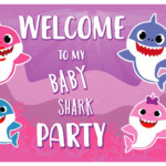 Baby Shark Pink Welcome Poster See More Party Ideas And Share Yours At