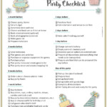 Baby Shower Party Planning Checklist Free Printable Baby Shower