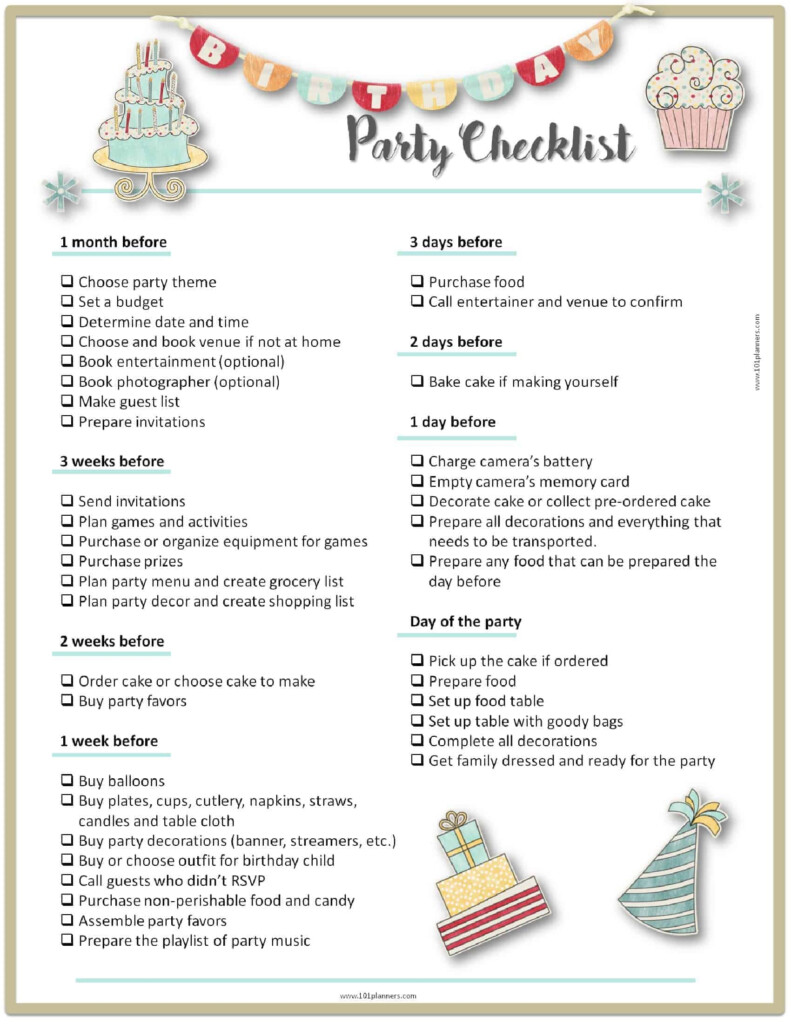 Baby Shower Party Planning Checklist Free Printable Baby Shower 