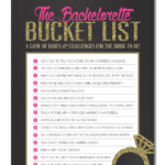 Bachelorette Bucket List Printable Printable Word Searches