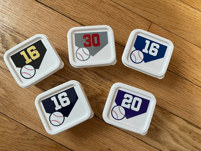 Baseball Party Favor Containers Favor Bags Containers Party Favors 