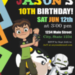 Ben 10 Birthday Party Invitation Incredible Invite In 2021 Ben 10