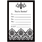 Black And White Printable Invitations