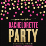 Blank Bachelorette Party Invitations