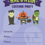 Blank Free Printable Halloween Party Invitations Printable Templates