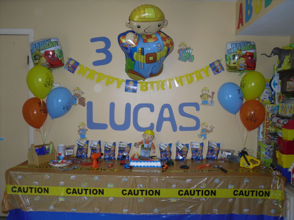 Bob The Builder Party Decor Construction Party 3rd Birthday Parties 