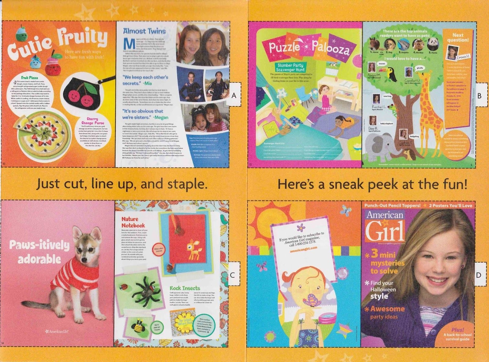 Bonggamom Finds American Girl Magazine American Girl Doll Printables 