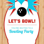 Bowling Party Free Printable Birthday Invitation Template Greetings