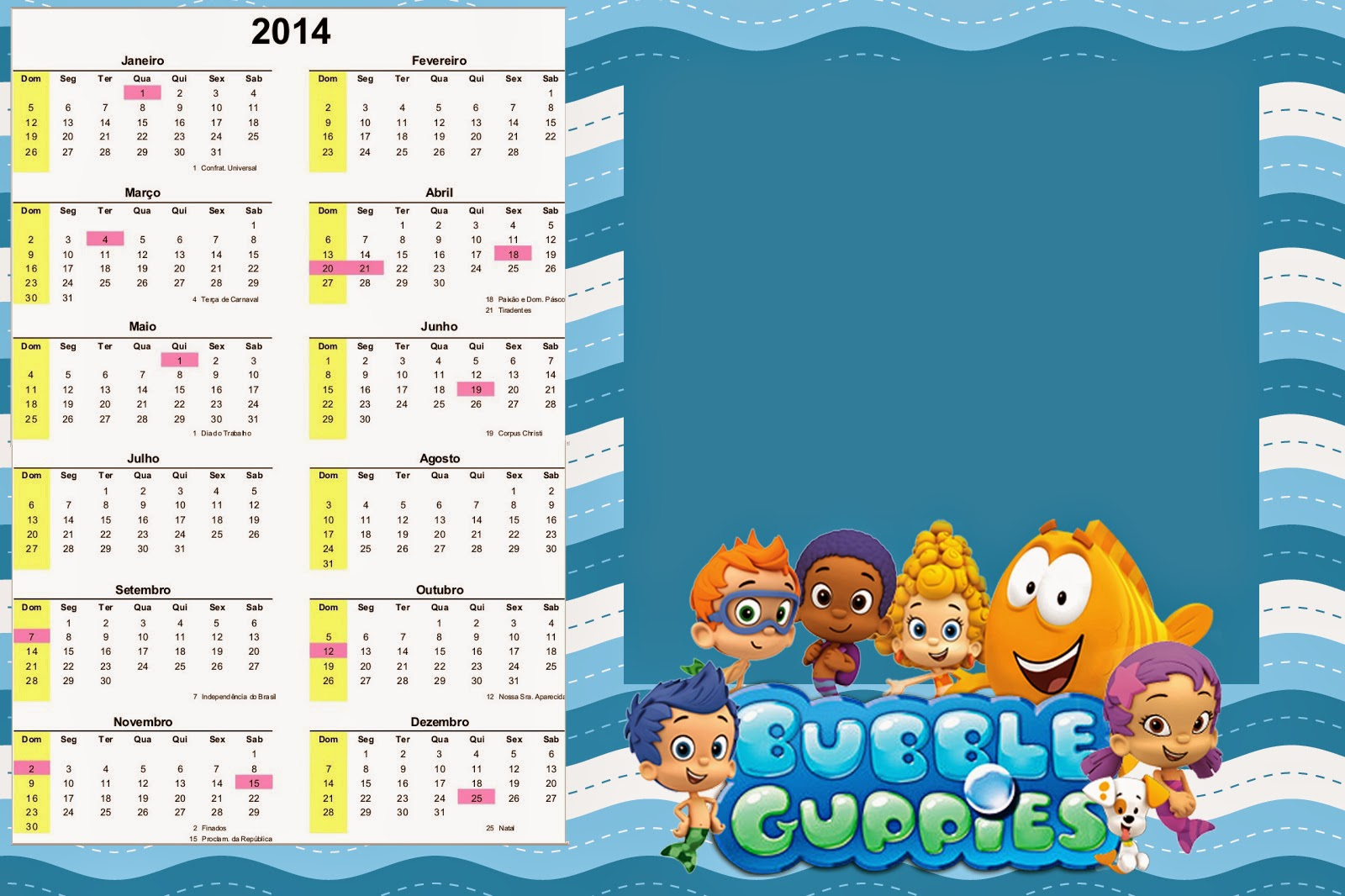 Bubble Guppies Free Party Printables Oh My Fiesta In English