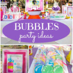 Bubble Theme Happy Birthday Banner Party Supplies Paper Party