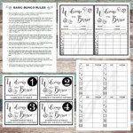 Bunco Printable Bunco Cards Etsy In 2020 Bunco Cards Printables