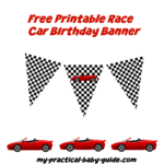 Cars Birthday Banner Template