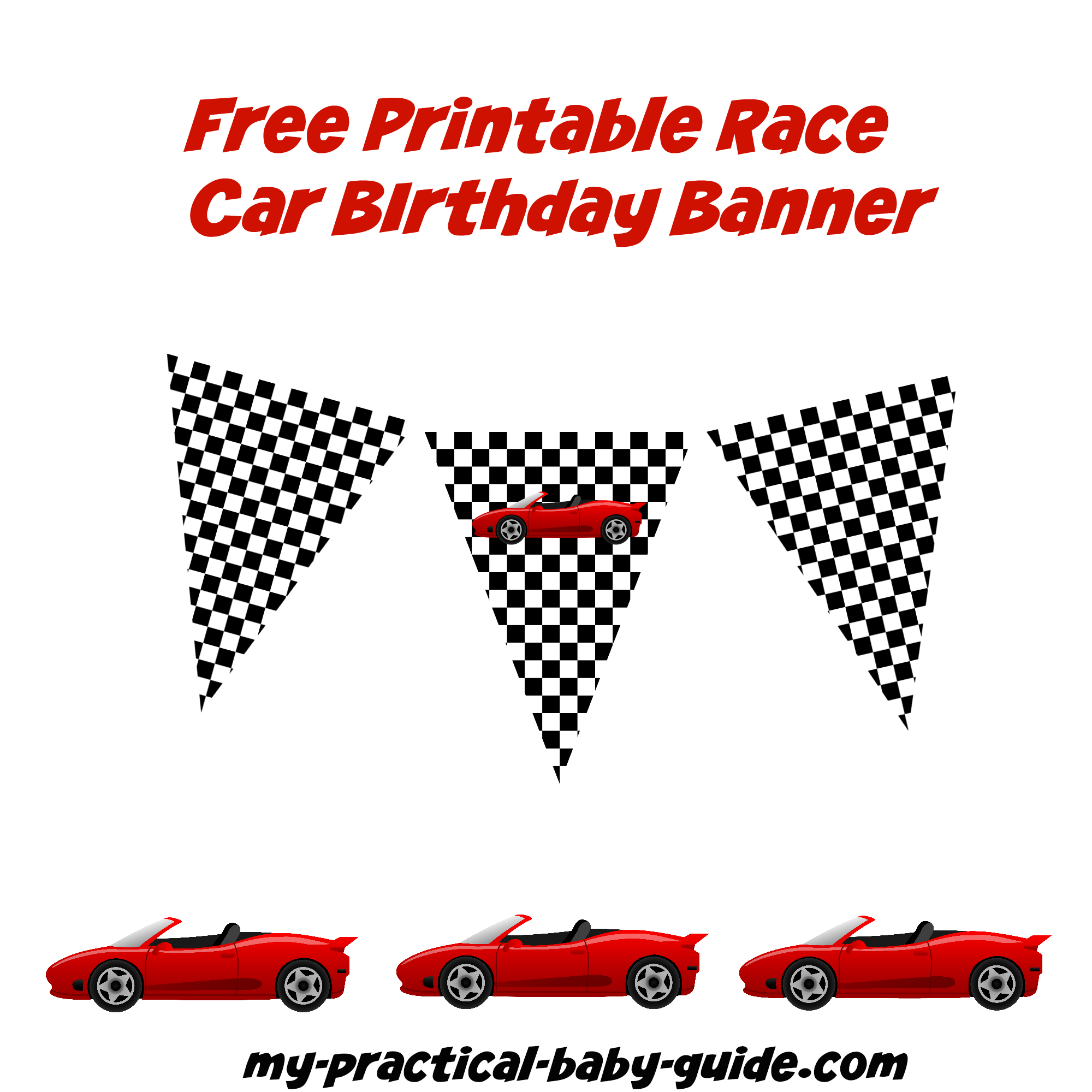 Cars Birthday Banner Template