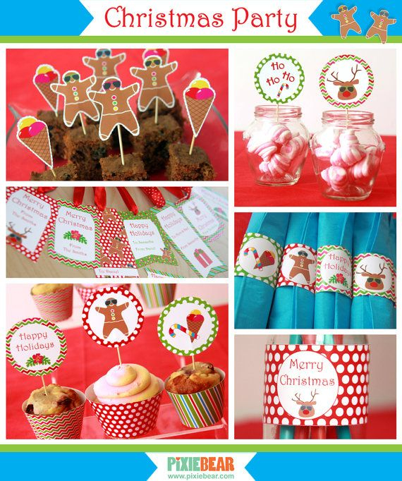 Christmas Party Decorations For A Summer Party By PixieBearParty On 