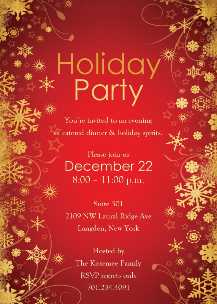 Christmas Party Invitation Template