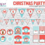 Christmas Party Printable Set Juggling Act Mama