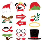 Christmas Printable Photo Booth Props Diy Christmas Photo Photo