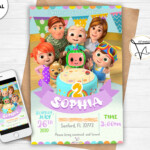 Cocomelon Birthday Invitation Free Birthdaywr