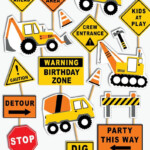 Construction Birthday Decoration Printable Construction Party Etsy