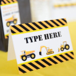 Construction Party Food Labels Printable Studio