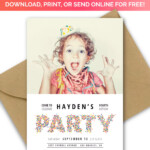 Create Your Own Birthday Invitation In Minutes Download Print Or Send