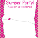 Culturatudela Free Printable Slumber Party Invitations Templates