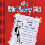 Diary Of A Wimpy Kid Birthday Party Invitations Etsy