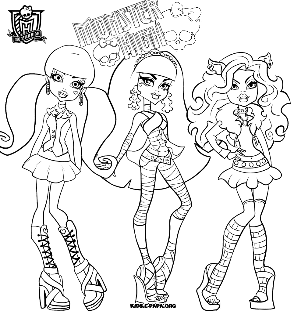 Dibujos De Monster High 24826 Pel culas De Animaci n Para Colorear 