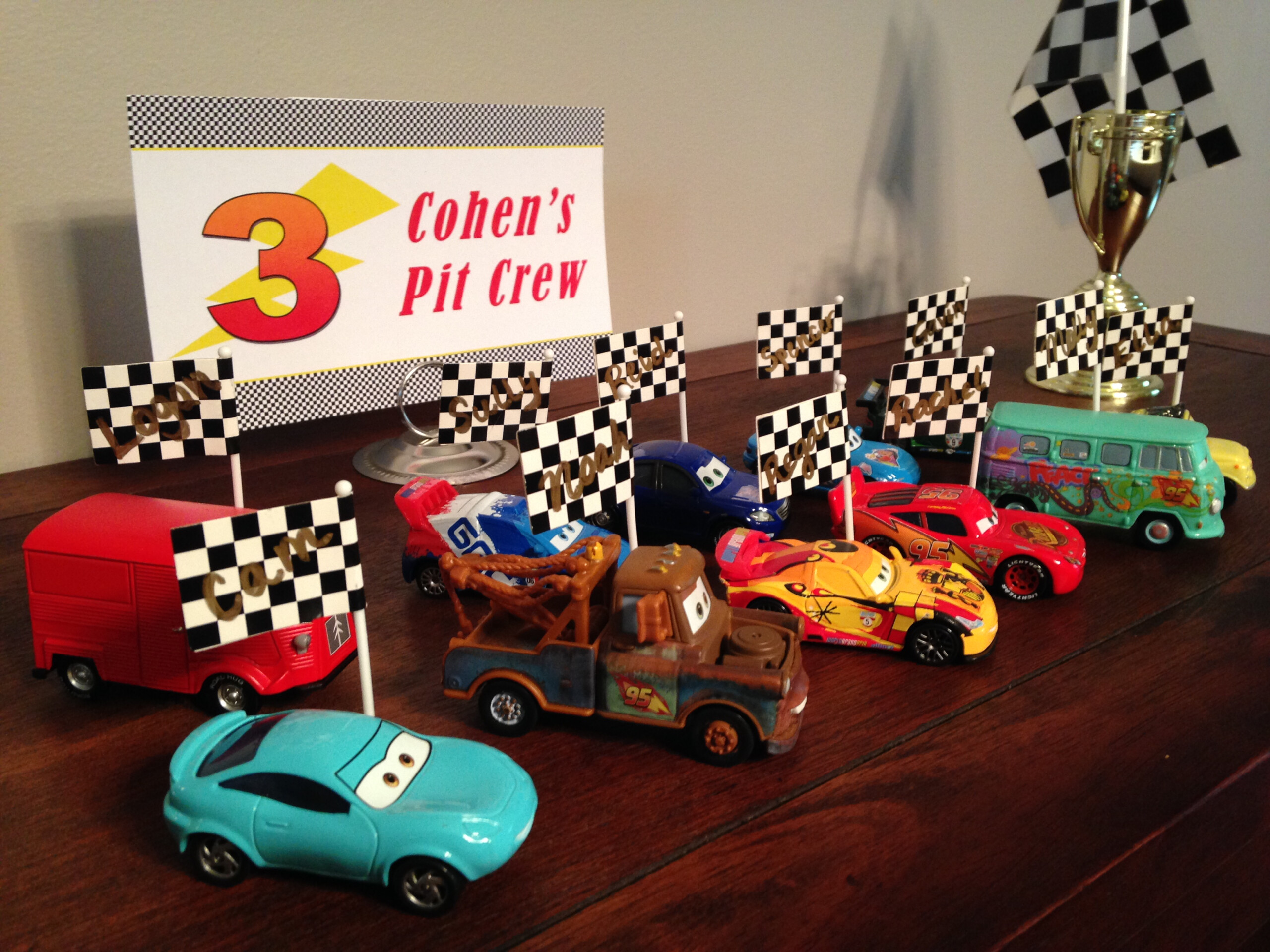 Disney Cars Themed Birthday Party StR Events