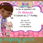 Disney Doc McStuffins Birthday Party Invitations Doc Mcstuffins