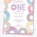 Donut Birthday Party Invitation Printable Donut Party Invite Etsy