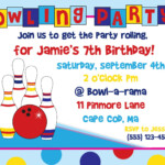 Dormouseworld Free Printable Bowling Birthday Party Invitation Templates