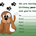 Download Puppy Birthday Invitations PNG Free Invitation Template