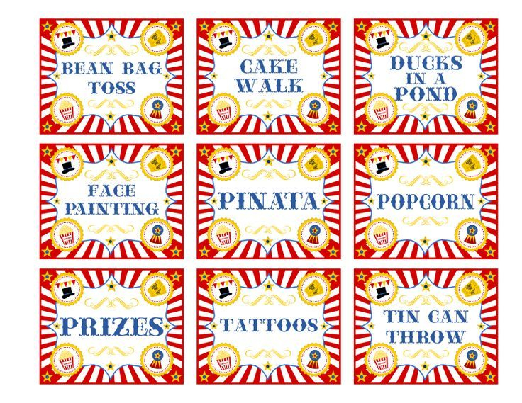 Download These FREE Circus Printables For A Fun Party Circus 