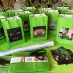 Easy Minecraft Diy Favor Bags