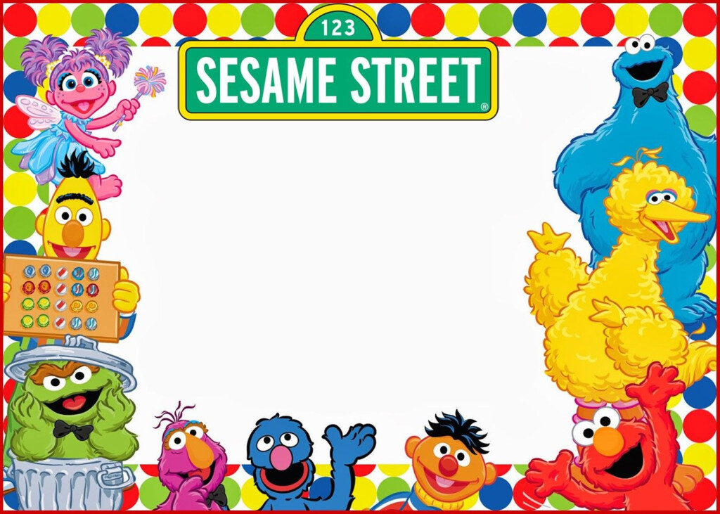 Elmo And Sesame Street Birthday Party Invitation Sesame Street 