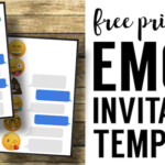 Emoji Birthday Invitations Free Printable Template Paper Trail Design