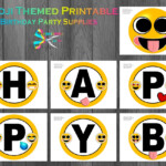 Emoji Printable Birthday Party Supplies Printable Party Sellfy